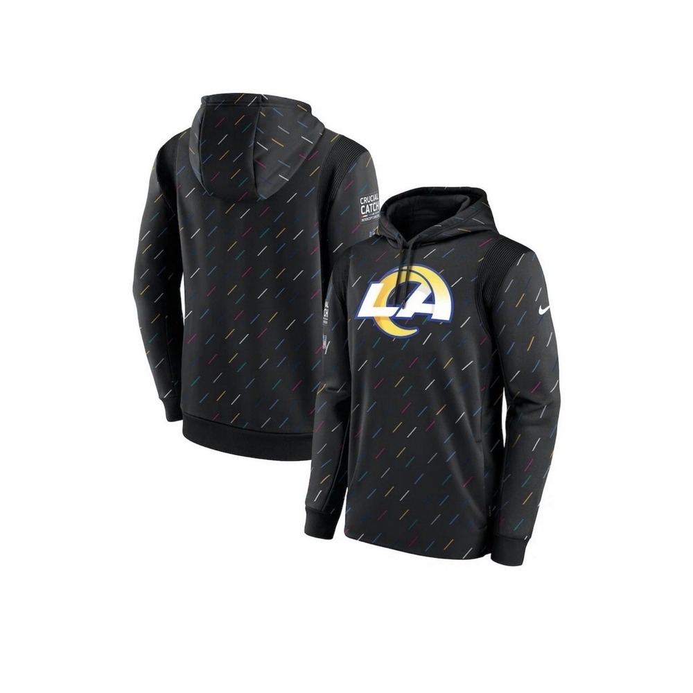 Nike Crucial Catch Cancer NFL Los Angeles Rams Men's Hoodie‎ Pullover Size 3X